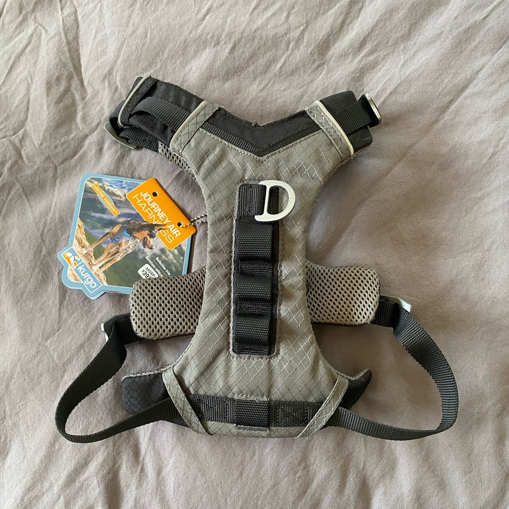 Gray and Black Dog Harness